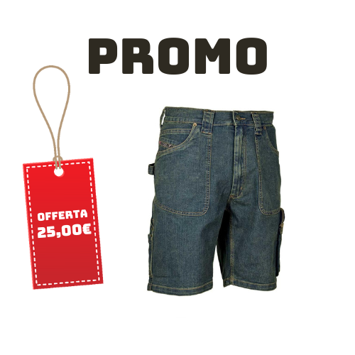 Cofra Pantalone corto jeans Havana